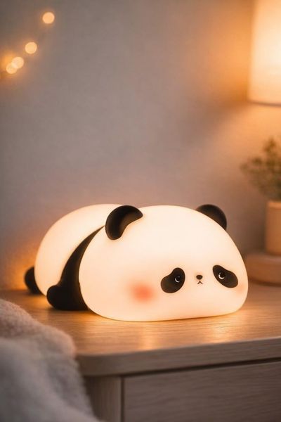 Ночник-светильник силиконовый Панда 32 фото