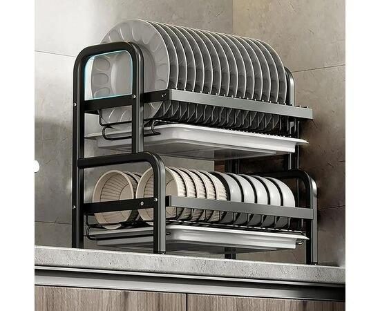 Органайзер для сушіння та зберігання посуду MULTIFUNCTIONAL BOWL RACK 66 фото