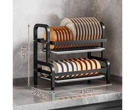 Органайзер для сушіння та зберігання посуду MULTIFUNCTIONAL BOWL RACK 66 фото