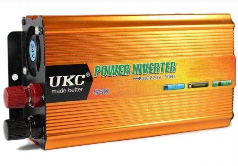 Преобразователь напряжения с 24V на 220V, 1500Вт, AC/DC SSK/ Автомобильный инвертор / Автоинвертор 46 фото
