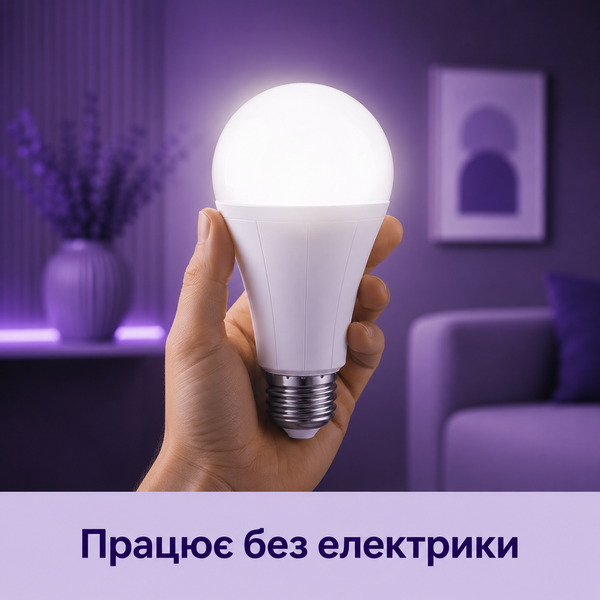 20W Led Bulb 2-АКБ Аварійне освітлення 10 годин 5 фото