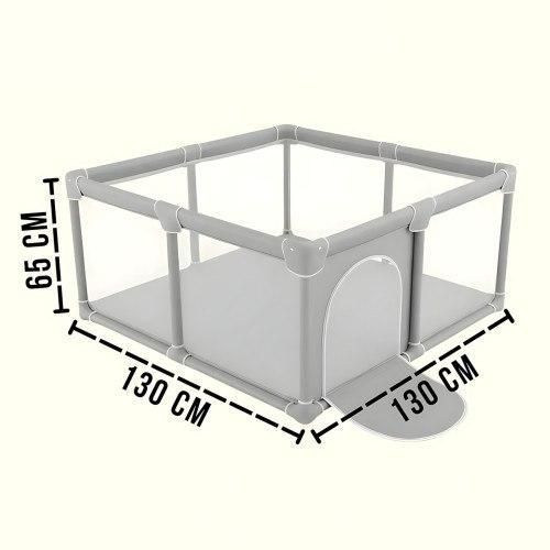 Детский игровой манеж 130&times;130&times;65 см MA710 &bull; Складной безопасный манеж для малышей, игр дома и ограниченного детского пространства 69 фото