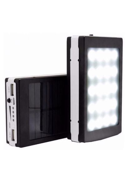 Повербанк Power Bank Solar 20 000 mAh з LED ліхтариком і сонячною батареєю 20 фото